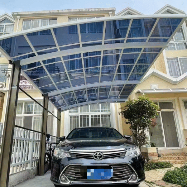 Garage Designs Outdoor Polycarbonate Roof Aluminum Modern Metal Carport - Imagen 6