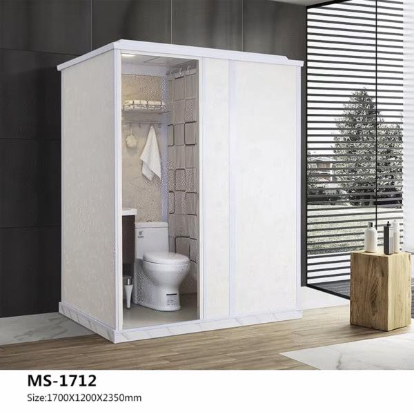 All in One Bathroom Units Container House Prefab Toilet Shower Bathroom Outdoor - Imagen 3