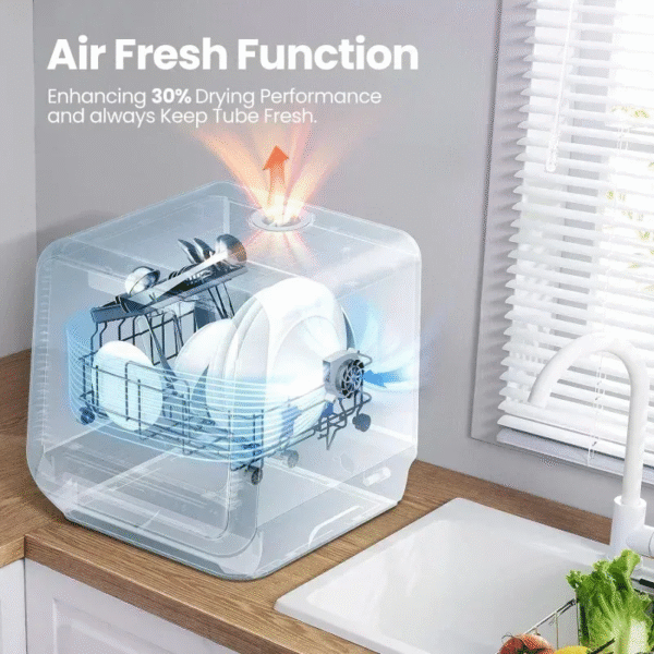 Tgbfportable Dishwasher with 5L Water Tank,No Hookup Needed,360° Dual Spray,192℉ High-Temp& Air-Dry Function,Dishwasher For,Ali - Imagen 7