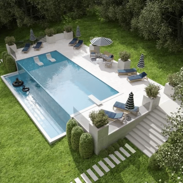 China Factory Hotel Clear Outdoor Fiberglass Frp Piscina Acrylic Pool Glass Wall Pool above Ground Swimming Pool Supplies - Imagen 7