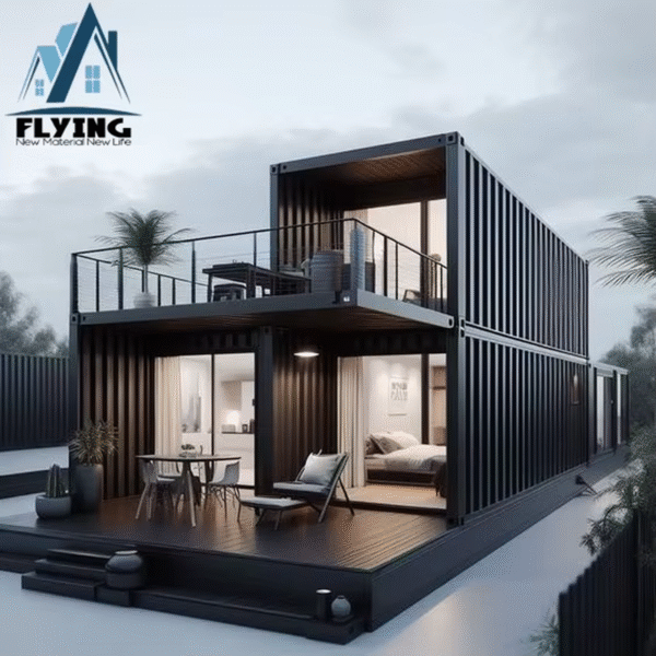 Office Home Villa Hotel Shop 20Ft 40Ft Prefab Portable Customized Steel Double Two-Story Tailor-Made Luxury Container House