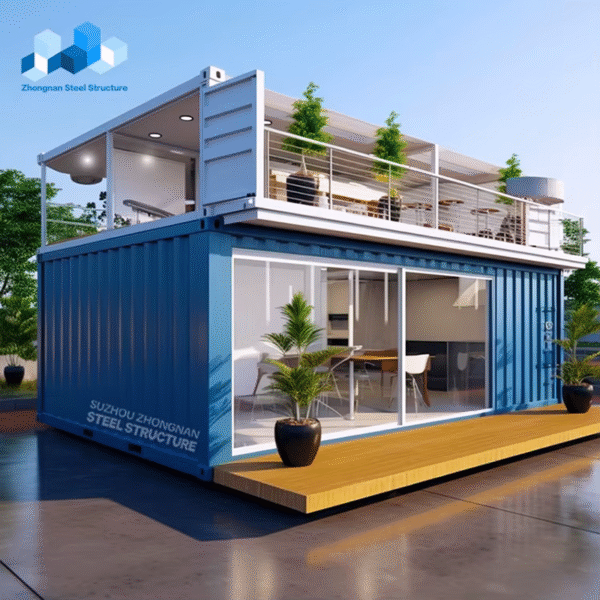 Prefab Shipping Container Home 2 Storey Building Modular Prefabricated House with Toilet and Pool for Dominican Republic - Imagen 3