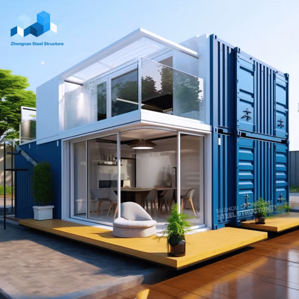 Prefab Shipping Container Home 2 Storey Building Modular Prefabricated House with Toilet and Pool for Dominican Republic - Imagen 2