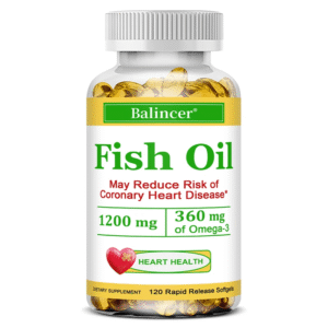 Fish Oil Softgels Omega 3 - with EPA and DHA for Heart, Eye, Brain and Cardiovascular Health, for Men and Women