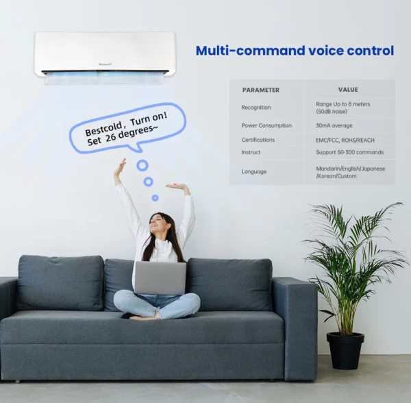 Gree Midea 24000Btu Mini Wall Mounted Split Inverter AC System Unit Air Conditioner Guangzhou AC - Imagen 3