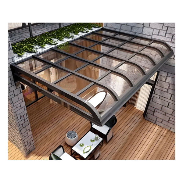 Outdoor Awnings Waterproof Modern Customized Patio Canopy Outdoor Polycarbonate Roofs Garden Cover Aluminum Roof Luxury - Imagen 2