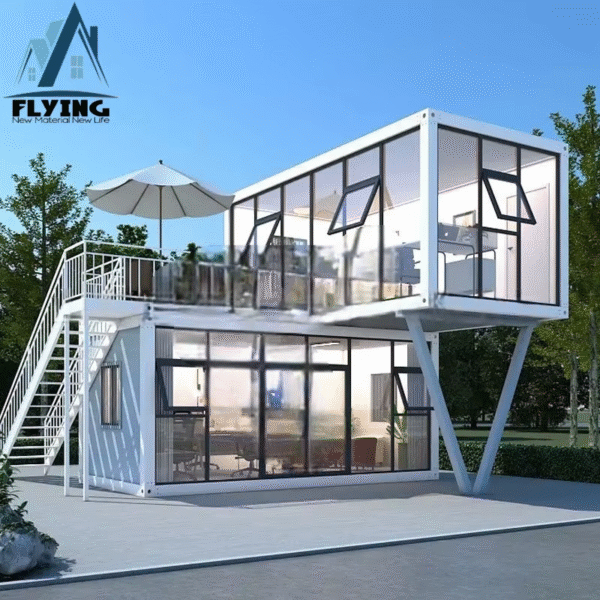 Office Home Villa Hotel Shop 20Ft 40Ft Prefab Portable Customized Steel Double Two-Story Tailor-Made Luxury Container House - Imagen 2