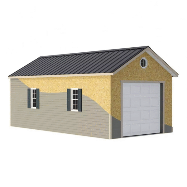 Steel Structure Car Garage Galvanized Steel Shed Small Car Garage for Parking Prefabricated Workshop Steel Structure Warehouse - Imagen 6