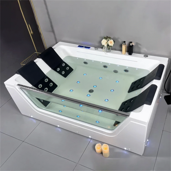 Jacuzzis Indoor Spa Whirlpool Bathtub Massage Bathtub Bath Tub Person Tub Acrylic 2 CE Bathroom Modern Colorful Light 10 Sets - Imagen 2