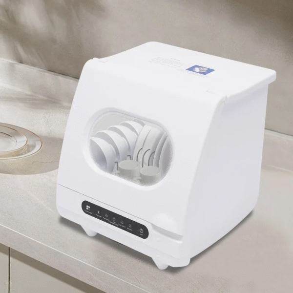 Portable Countertop Dishwasher, 5 Wash Programscountertop Dishwasher,1200 Watt Mini Countertop Dishwasher Tank Leak Proof Drying