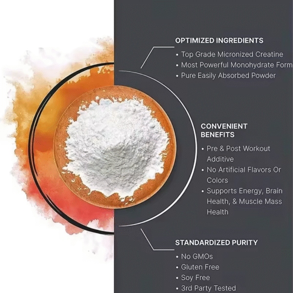 50 units of 500 grams (1.1 lb) Creatine Powder for Women & Men Creatine Chews for Muscle Growth Increase Strength and Build Muscle - Imagen 2